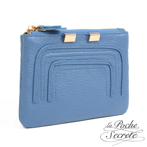 La Poche Secrete 率性韓風自在休閒帆布撞色口袋後背包 藍x粉 歷史價格詳細信息