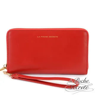 La Poche Secrete 簡約時尚真皮翻蓋雙釦口袋後背包-魅力紅 歷史價格詳細信息