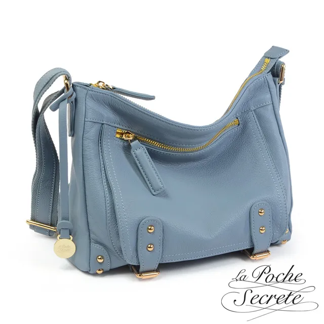 La Poche Secrete 率性韓風自在休閒帆布撞色口袋後背包 藍x粉 歷史價格詳細信息