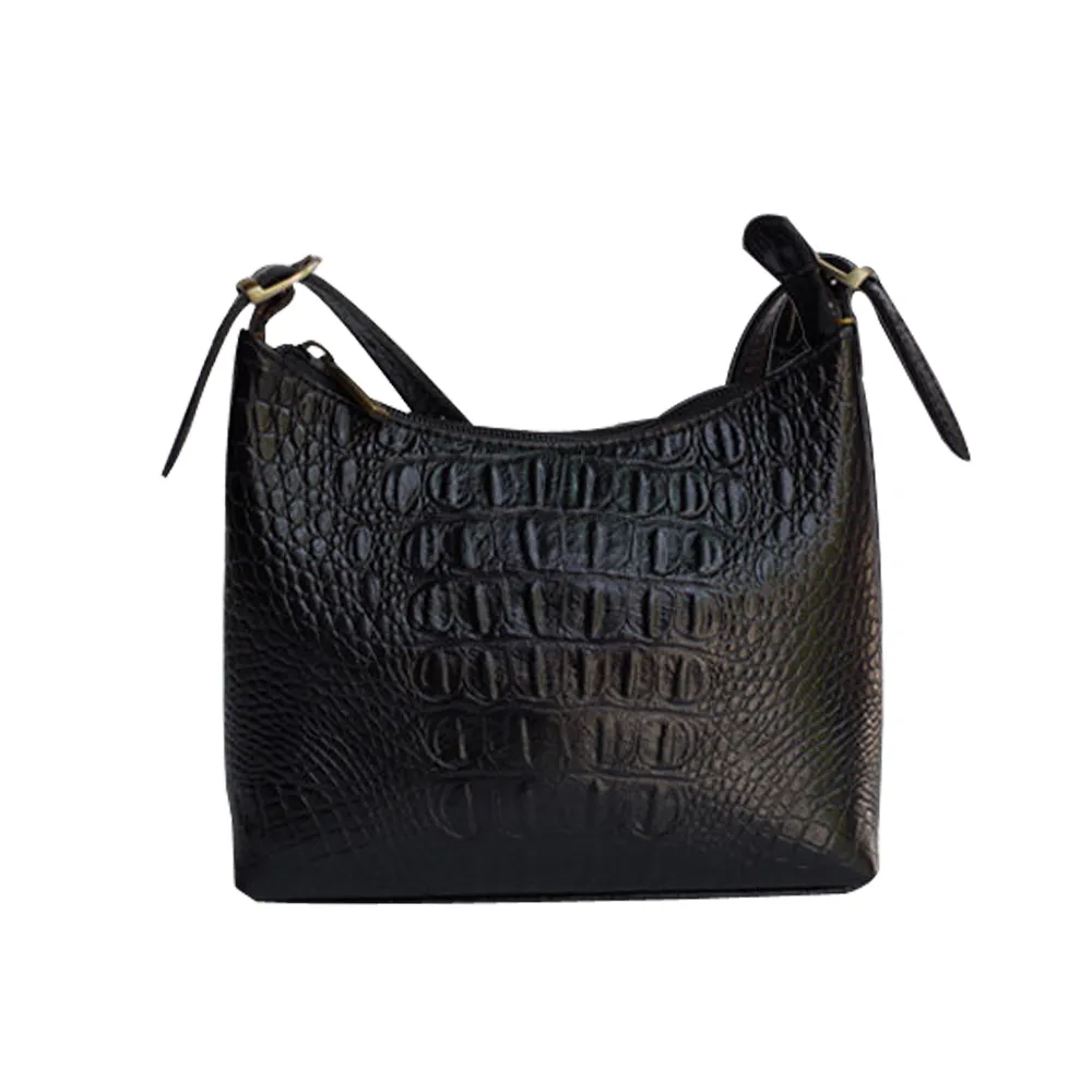 Sika義大利時尚牛皮壓荔枝紋斜背包L6073-03質感黑 歷史價格詳細信息