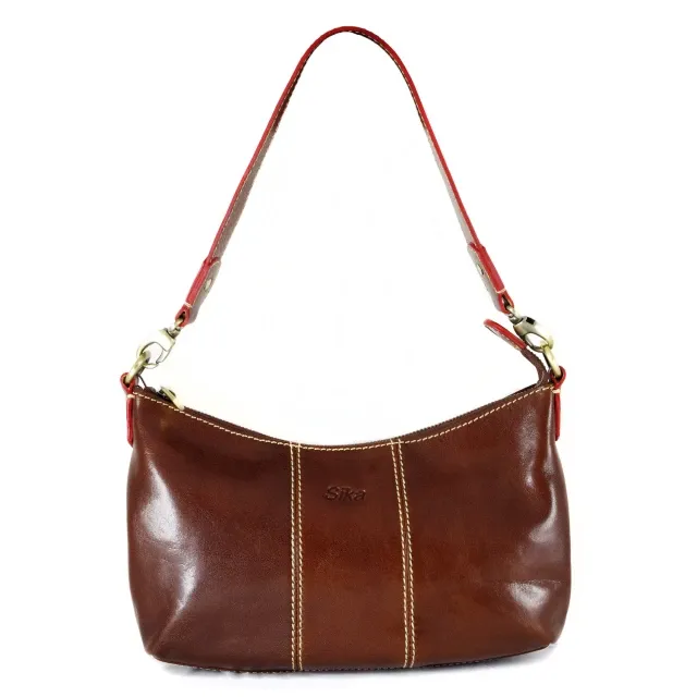 Sika義大利時尚真皮荔枝壓紋肩側背包L6178-03/神秘黑 歷史價格詳細信息