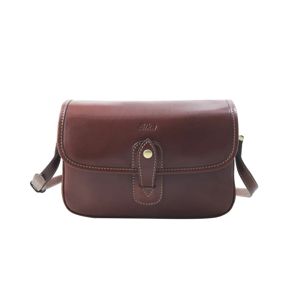 Sika牛皮荔枝壓紋休閒包L6188-03質感黑 歷史價格詳細信息