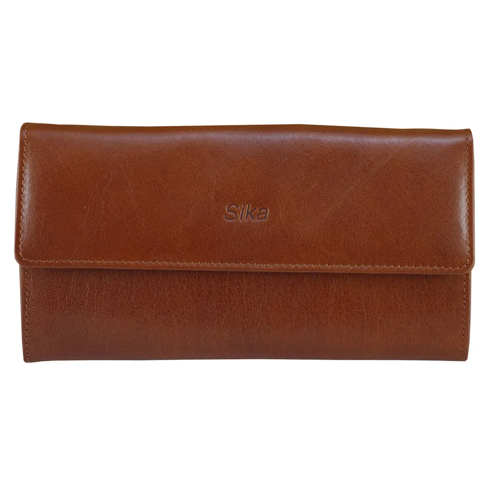 Sika義大利時尚真皮壓扣中夾A8210-02深咖啡 歷史價格詳細信息