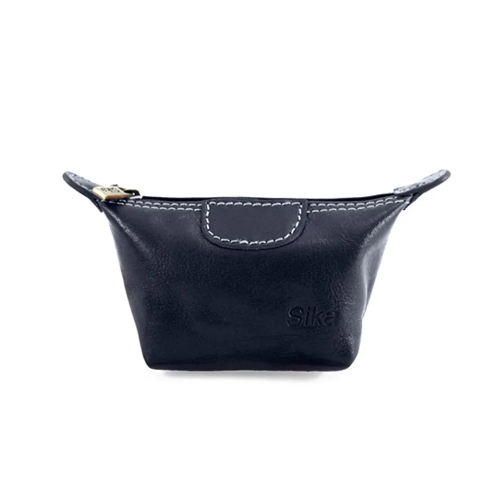 Sika義大利時尚真皮經典水餃零錢包A8290-03質感黑 歷史價格詳細信息