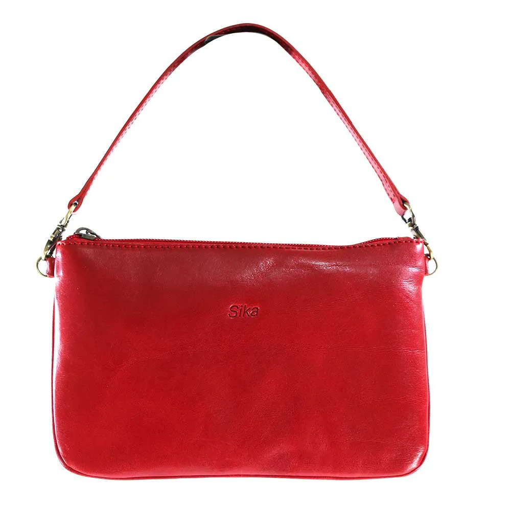 Sika-義大利真皮迷你側肩背包A8234-08-深墨綠(背帶可拆換) 歷史價格詳細信息