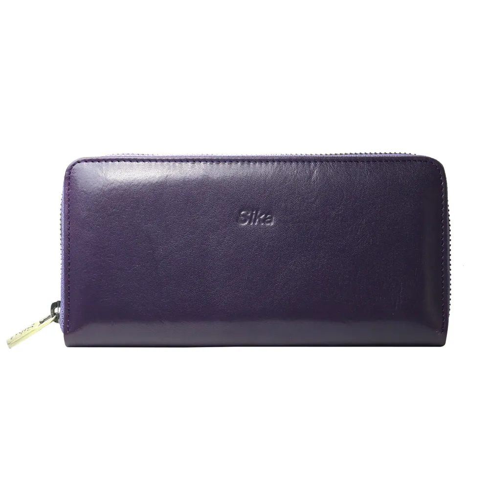 Sika義大利時尚真皮拉鍊壓扣長夾A8251-04魅惑紅 歷史價格詳細信息