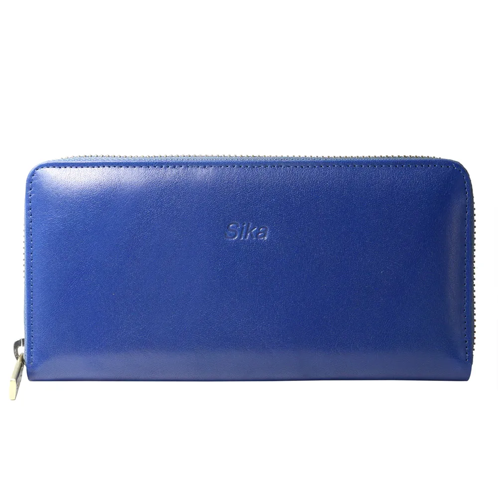 Sika義大利時尚真皮拉鍊壓扣長夾A8251-04魅惑紅 歷史價格詳細信息