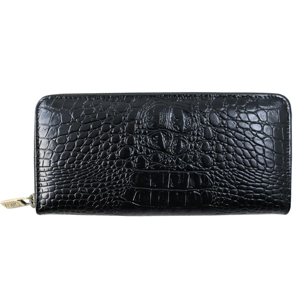 Sika義大利時尚牛皮壓荔枝紋斜背包L6073-03質感黑 歷史價格詳細信息