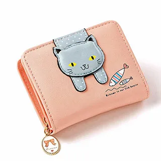 (共三色)【L.Elegant】韓版時尚撞色 長夾 拉鏈零錢包B842_藍色 歷史價格詳細信息