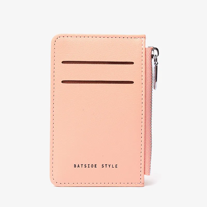 【L.Elegant】簡約輕薄 學生卡夾 鑰匙圈拉鏈零錢包B606_黑色 歷史價格詳細信息