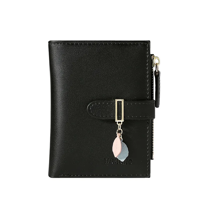 【L.Elegant】韓版時尚百搭 短夾 零錢包B266_黑色 歷史價格詳細信息