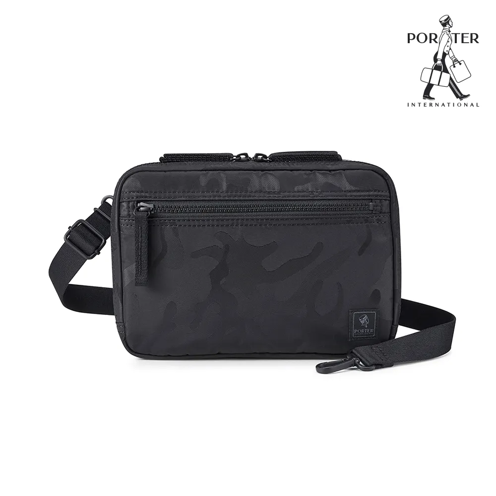 PORTER INTERNATIONAL 緹花菱格紋水餃包 肩背包 托特包 (咖綠) 歷史價格詳細信息