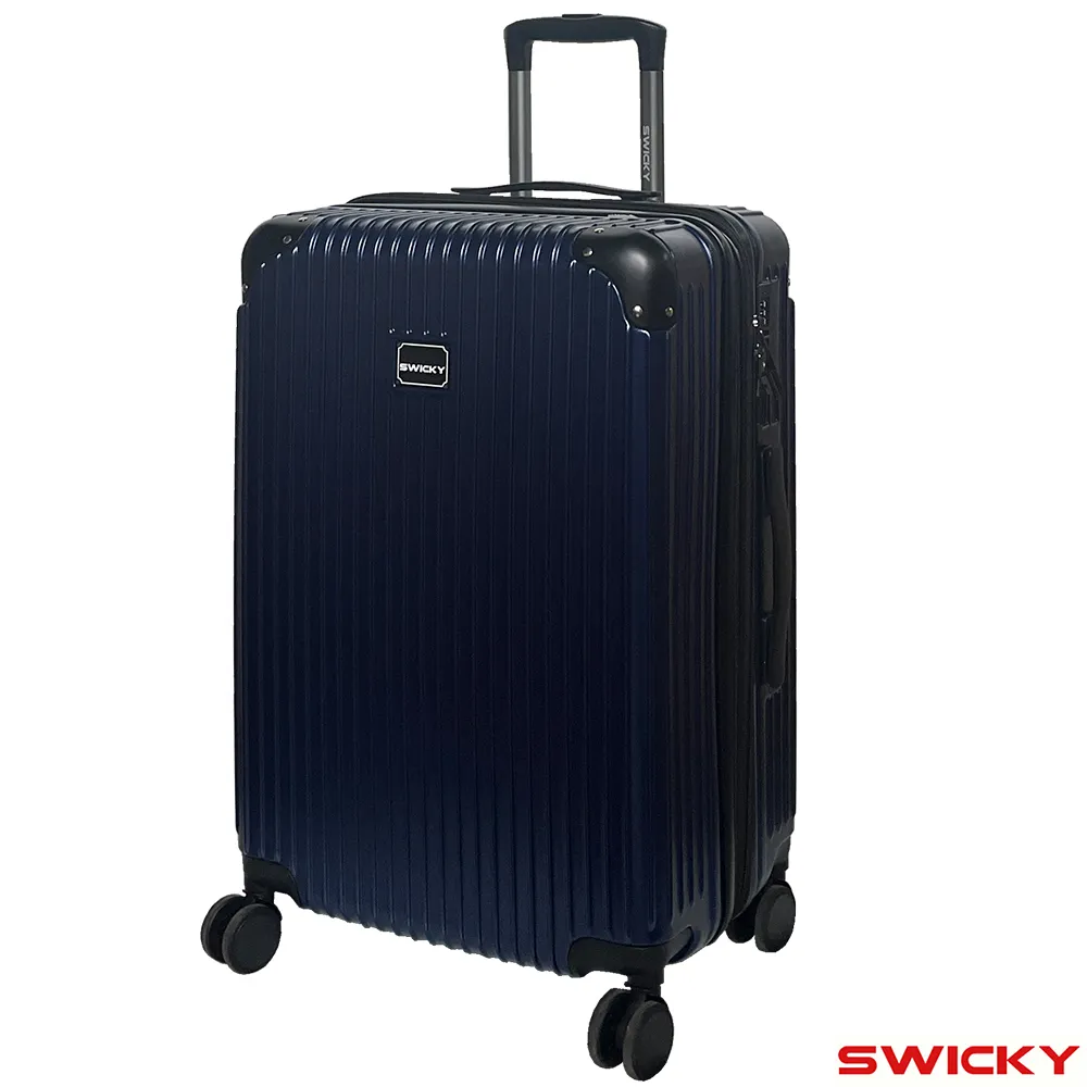 【SWICKY】24吋復刻都會系列旅行箱/布面行李箱/布箱(黑) 歷史價格詳細信息