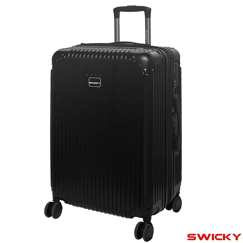 【SWICKY】24吋復刻都會系列旅行箱/布面行李箱/布箱(黑) 歷史價格詳細信息