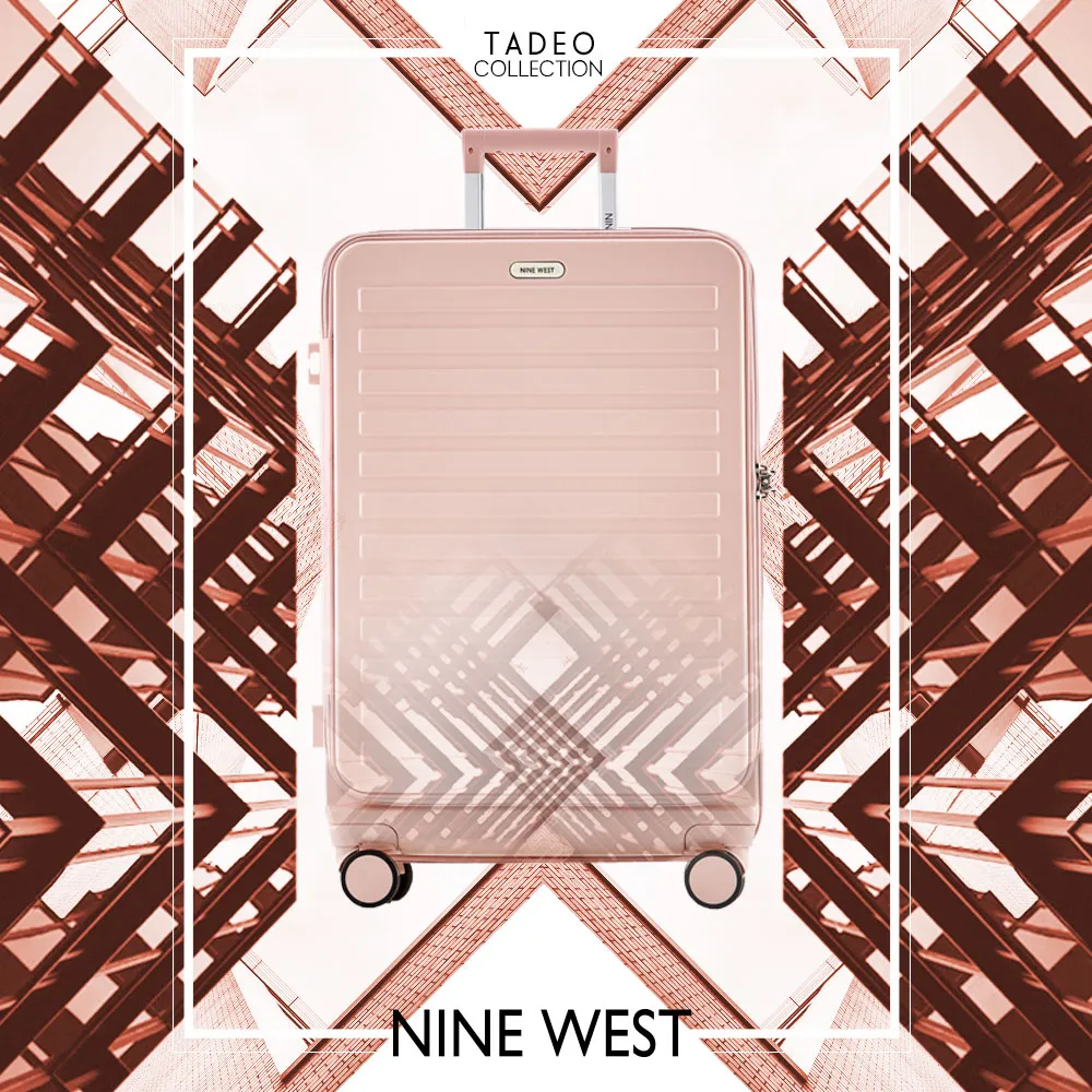 NINE WEST TADEO經典橫條 24吋前開式擴充行李箱/防爆拉鍊旅行箱-黑色 NW31269 歷史價格詳細信息