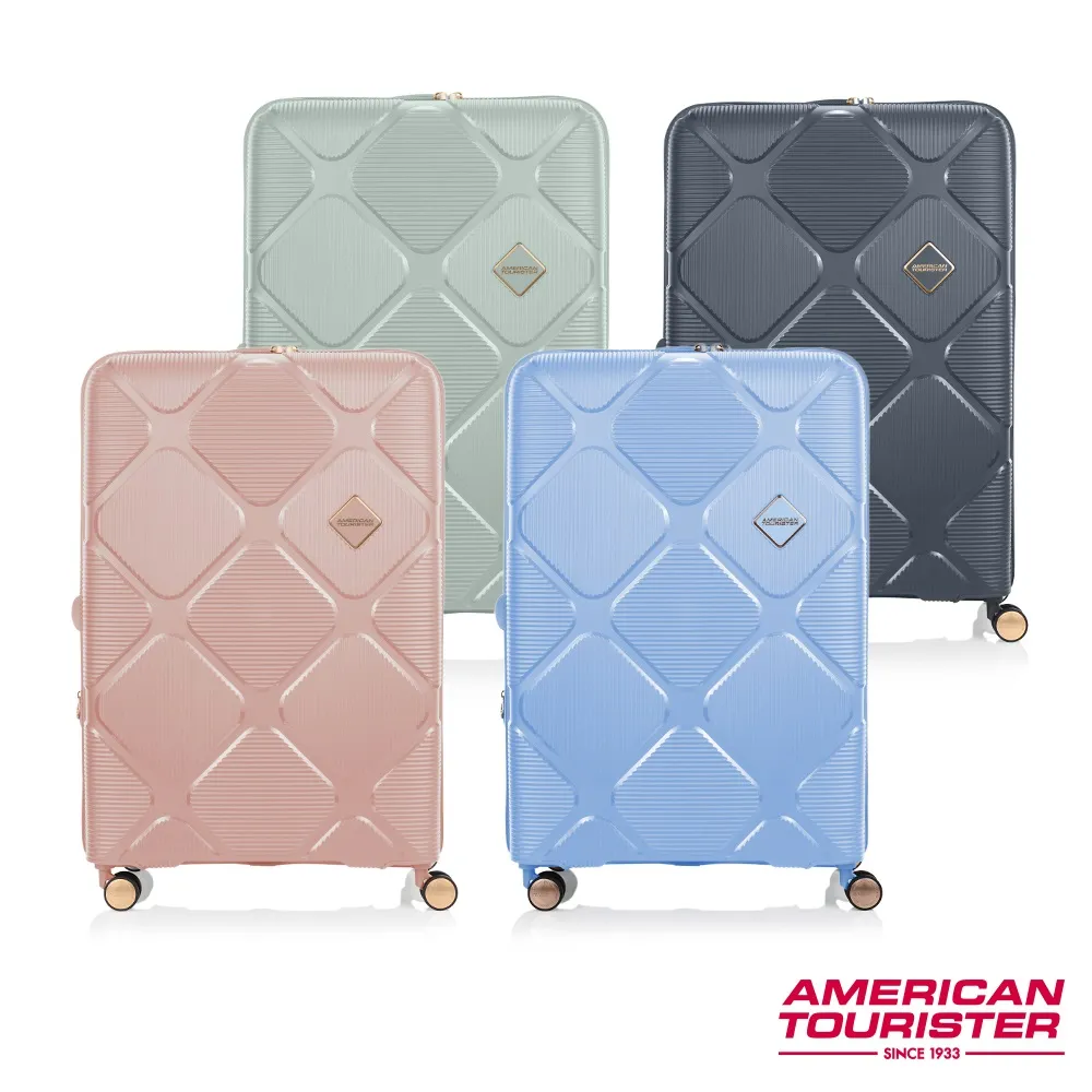 AMERICAN TOURISTER 美國旅行者20吋Instagon防盜拉鍊可擴充避震飛機輪PP硬殼登機箱(多色可選) 歷史價格詳細信息