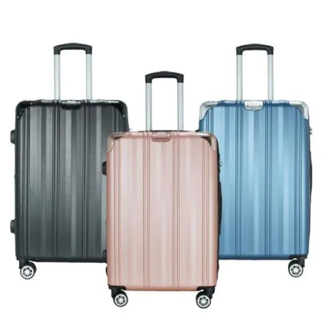 19吋行李箱可加大360度飛機輪防撞護角外掛鉤固定海關密碼鎖 歷史價格詳細信息