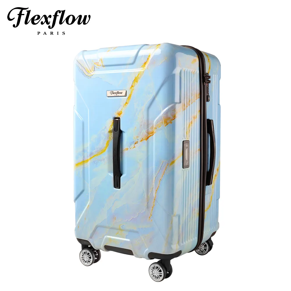 Flexflow 白大理石 里爾擴充系列19吋 智能測重防爆拉鍊旅行箱 歷史價格詳細信息