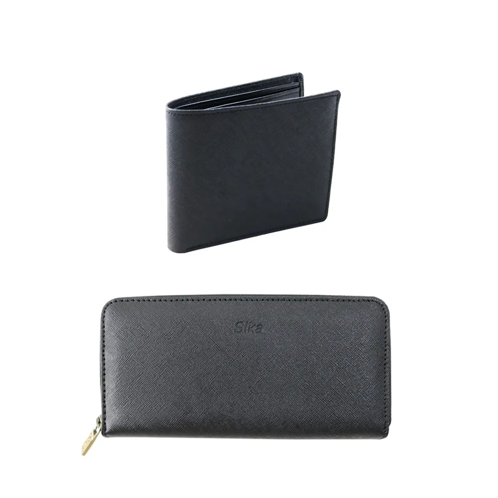 時尚十字紋8卡拉鍊皮夾 長夾 9色可選 歷史價格詳細信息