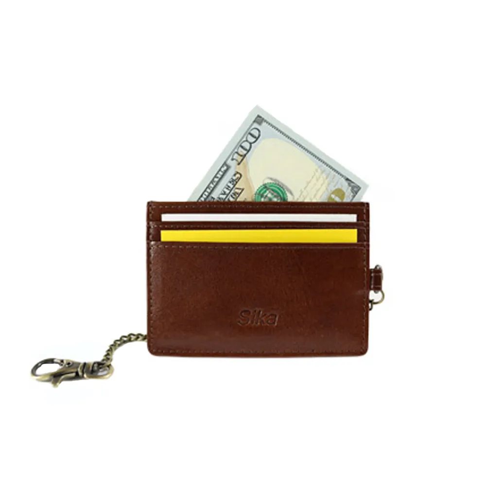 Sika義大利時尚牛皮素面卡片夾 A8224-02深咖啡 歷史價格詳細信息