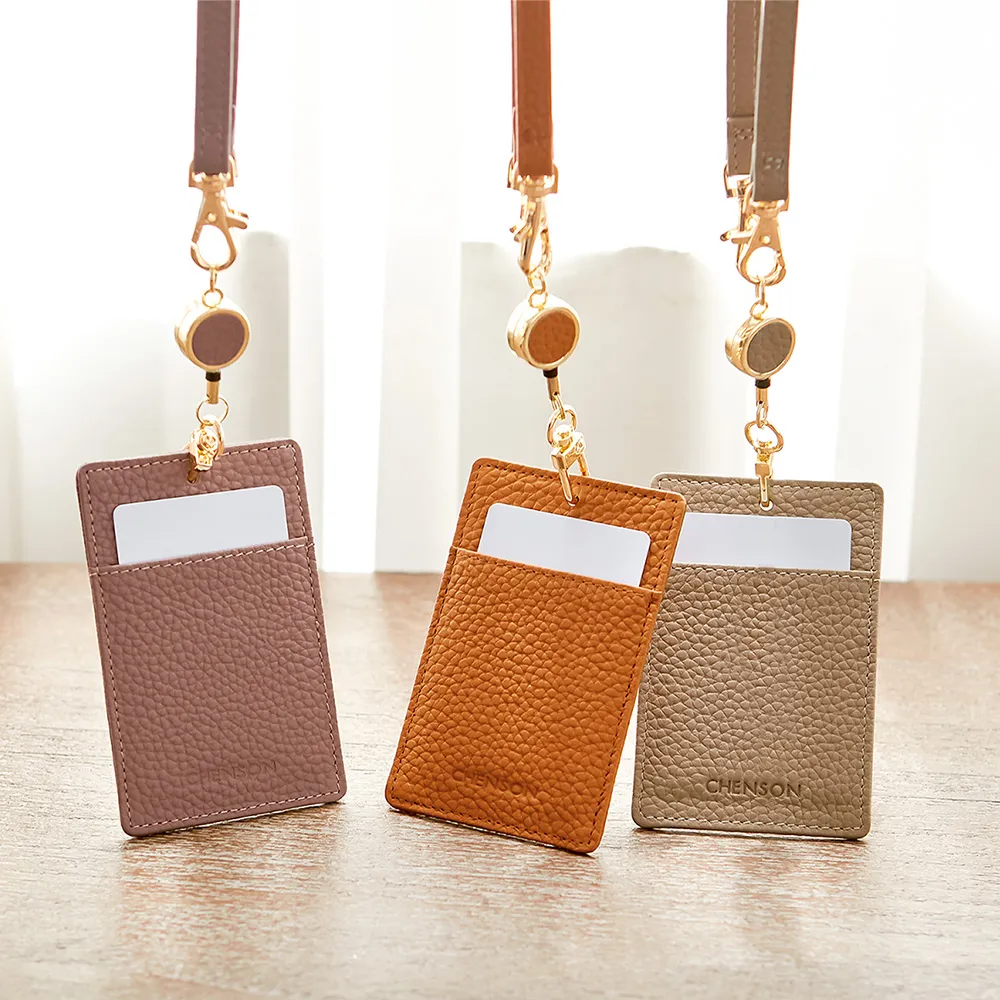 CHENSON真皮 1卡可伸縮證件套票卡套 男女通用(W22136) 歷史價格詳細信息