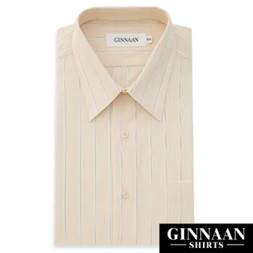 【GINNAAN】奢華優質選短袖襯衫(白底灰直紋) 歷史價格詳細信息