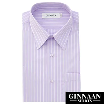 【GINNAAN】奢華優質選短袖襯衫(白底灰直紋) 歷史價格詳細信息