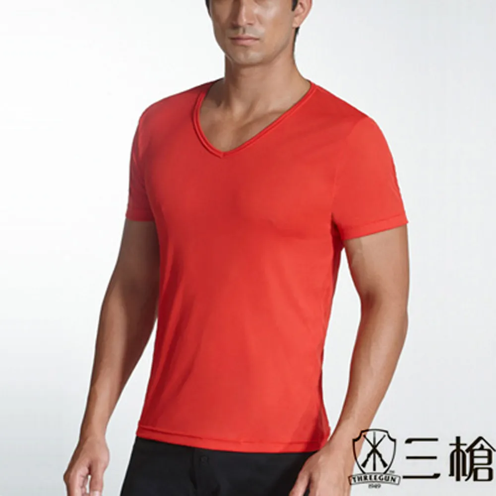 【三槍牌】時尚經典排汗速乾型男彩色V領短袖上衣~3件組 歷史價格詳細信息
