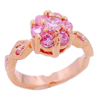 【Charme】 開運系~小蝴蝶結垂粉色水晶~玫瑰金 戒指 歷史價格詳細信息