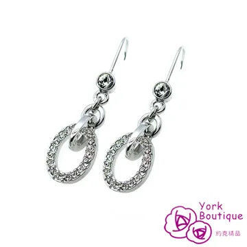 【約克精品】晶采單顆方晶鋯石包銠金鈦金屬勾式耳環(SGS認證) 歷史價格詳細信息