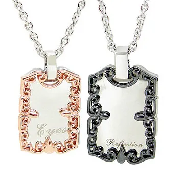 【Charme】  白K飾 愛戀永恆之間  情人時尚對鍊 歷史價格詳細信息