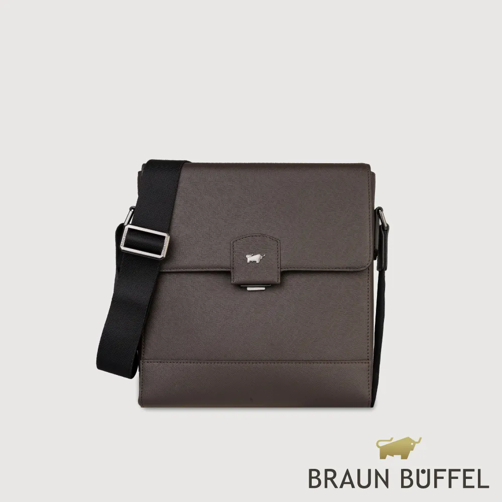 【BRAUN BUFFEL 德國小金牛】台灣總代理 巴雷特 橫式斜背包-咖啡色/BF546-61-GCO 價格比較,價格查詢,歷史價格詳細信息