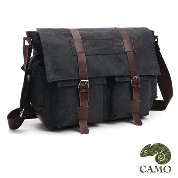 【品樂．CAMO】文青磁扣帆布包側背包(黑色) 歷史價格詳細信息