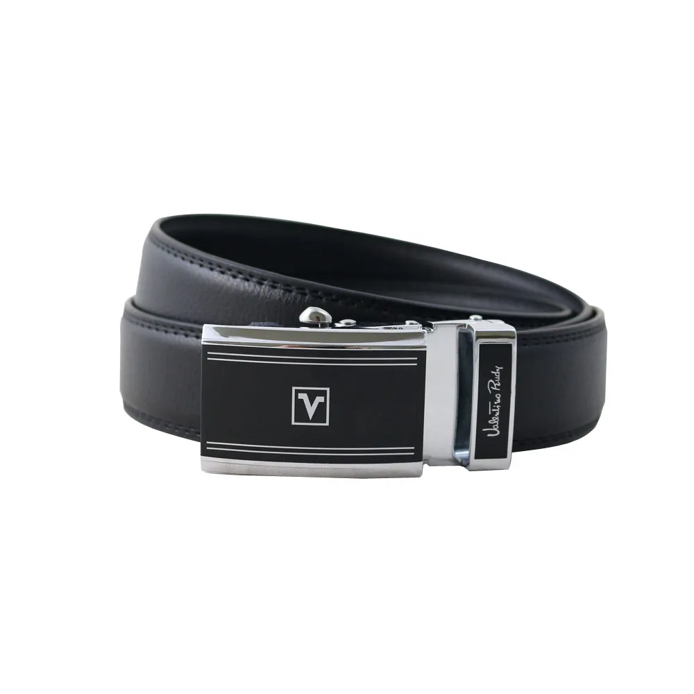 Valentino Rudy黑面時尚紳士自動扣牛皮皮帶-ZV6916 歷史價格詳細信息