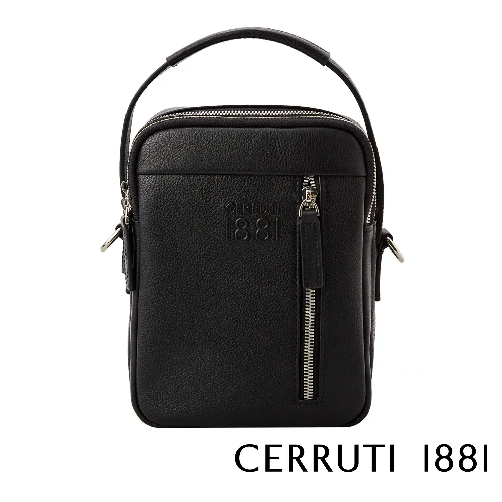 【CERRUTI 1881】義大利頂級小牛皮斜肩背包 CEBO05150M 全新專櫃展示品(灰色) 歷史價格詳細信息