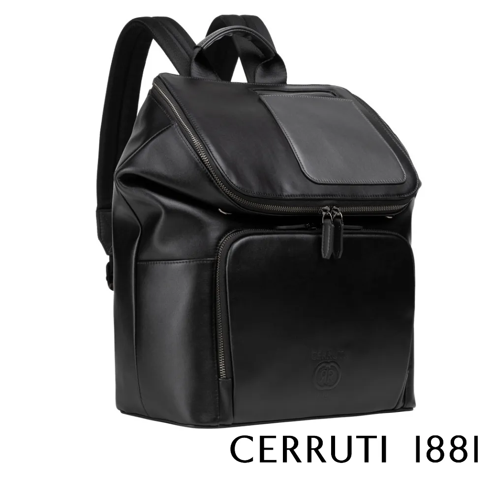 【CERRUTI 1881】頂級義大利小牛皮後背包 CEZA05909M 全新專櫃展示品(黑色) 歷史價格詳細信息