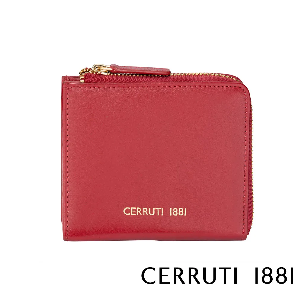【CERRUTI 1881】義大利頂級小牛皮荔枝紋女用長夾 CEPD06327G 全新專櫃展示品(酒紅色) 歷史價格詳細信息