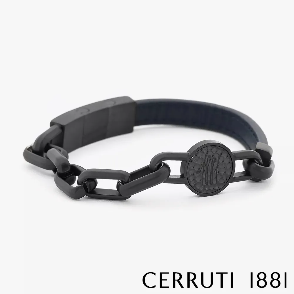【CERRUTI 1881】義大利經典不鏽鋼皮革手環 深藍色 限量2折 全新專櫃展示品 (CB6202) 歷史價格詳細信息