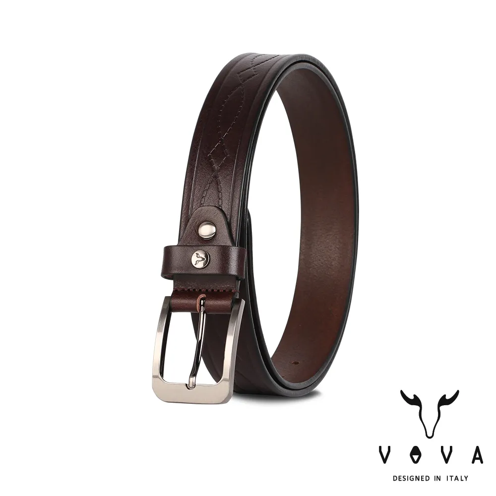 【VOVA 沃汎】台灣總代理 品味紳士復古休閒皮帶-咖啡色/VA007-001-BR 歷史價格詳細信息