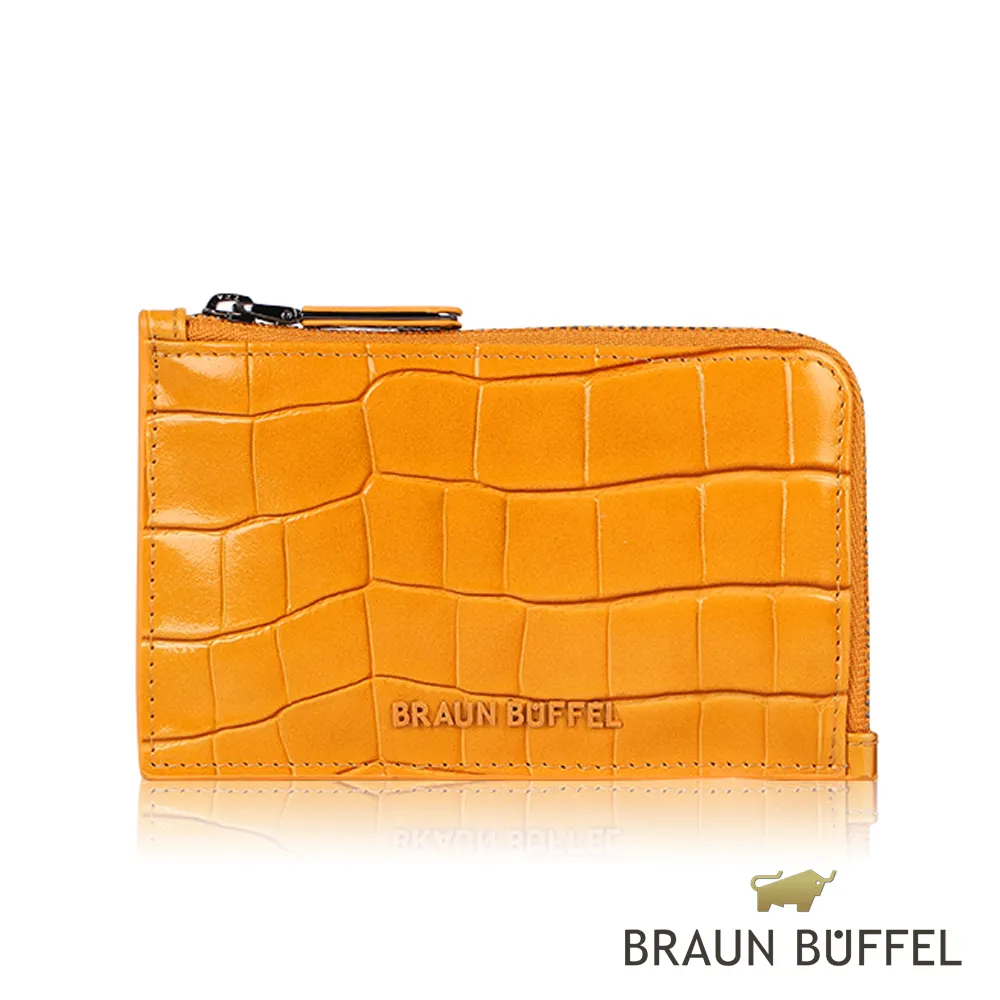 BRAUN BUFFEL 德國小金牛 克勞迪奧-C系列拉鍊零錢包 -黃色 BF801-163-SD 歷史價格詳細信息