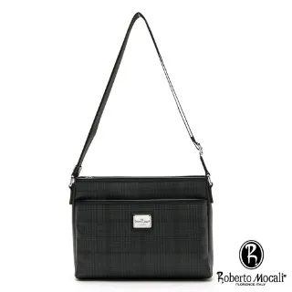 【Roberto Mocali 諾貝兔】千鳥格紋直立式側背包 歷史價格詳細信息