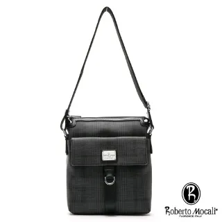 【Roberto Mocali 諾貝兔】千鳥格紋直立式側背包 歷史價格詳細信息