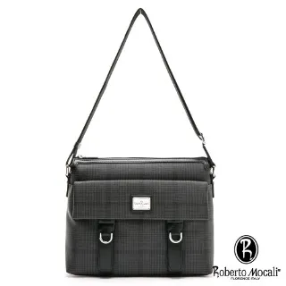【Roberto Mocali 諾貝兔】千鳥格紋直立式側背包 歷史價格詳細信息