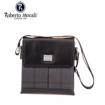 【Roberto Mocali 諾貝兔】千鳥格紋直立式側背包 歷史價格詳細信息