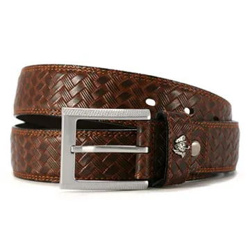 Sina cova 老船長牛皮編織壓紋休閒皮帶 SC2255-1 歷史價格詳細信息