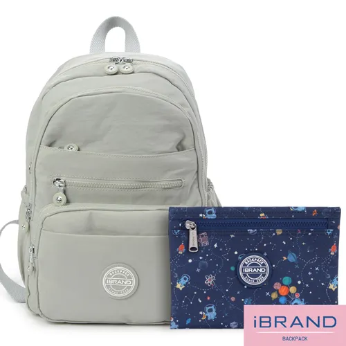 iBrand 輕盈防潑水多口袋後背包 -藍色 MDS-8005 歷史價格詳細信息