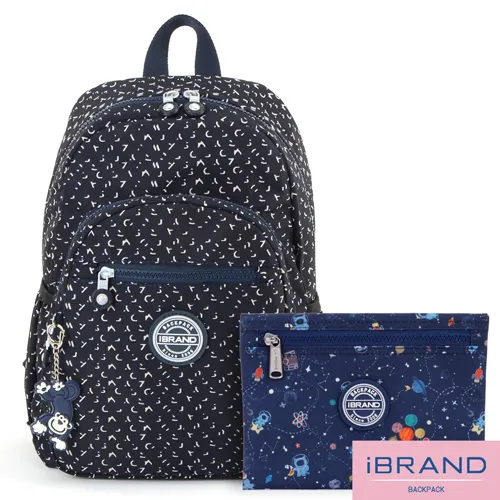 iBrand後背包 趣味派對尼龍口袋後背包-錯視方塊 歷史價格詳細信息
