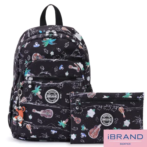 iBrand後背包 趣味派對尼龍口袋後背包-錯視方塊 歷史價格詳細信息