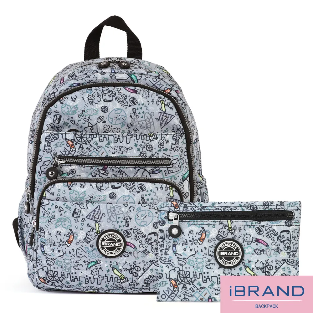 iBrand後背包 輕盈防潑水多口袋後背包(多色任選) 歷史價格詳細信息