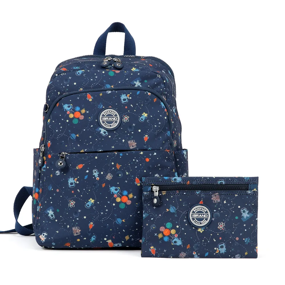 iBrand後背包 輕盈防潑水雙層大容量口袋後背包(多色任選) 歷史價格詳細信息